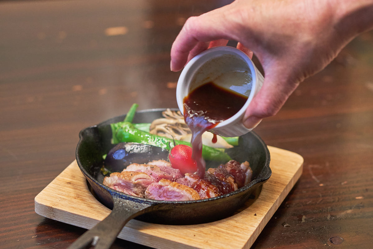 鴨ステーキセット（鉄板付き）